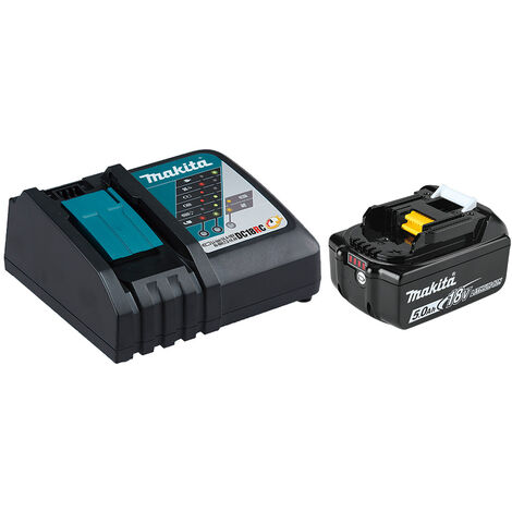 Makita pack batería BL1850B 18V 5ah LXT y cargador rápido DC18RC