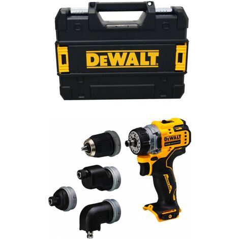 Dewalt DCD703NT-XJ Taladro Atornillador Multi-cabezal sin escobillas XR 12V 57Nm sin cargador/batería con Maletín TSTAK