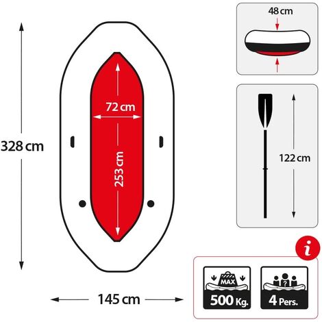 Canotto Gonfiabile Gommone Mariner 4 Intex 68376