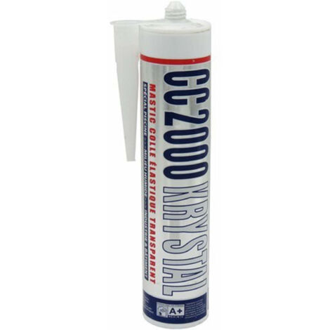 Mastic silicone transparent 290 ml – Spécial piscine – Étanchéité totale – Colle pour liner et margelles – Application sous l'eau – Texton - CC2000