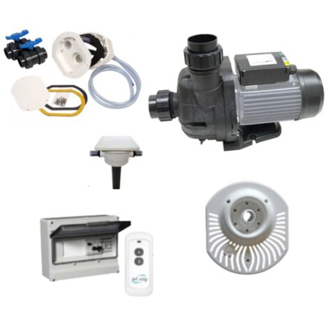 Nage à contre-courant Jet Vag Junior PRO avec télécommande - Kit complet 3 cv Mono, Version à fixer sur une paroi