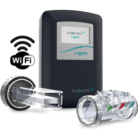 Bayrol – Électrolyseur automatique de piscine avec WIFI – Automatic SALT AS7 jusqu'à 140m³ – Écran tactile 4,3" – Régulation pH et Redox