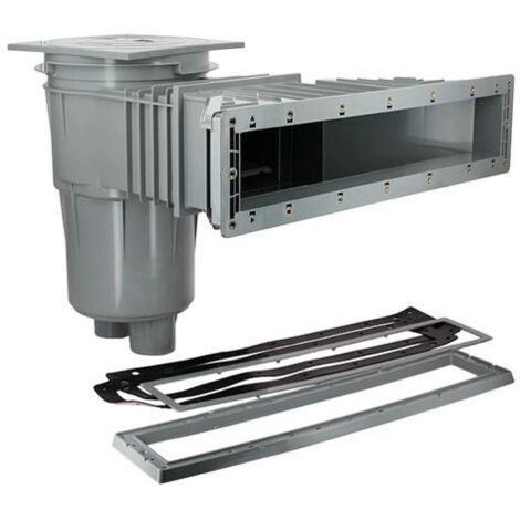 Skimmer Hayward Miroir 3139 grande meurtrière - piscine béton/liner - Gris clair