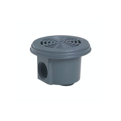 Bonde de fond Hayward - piscine béton/liner - Gris anthracite