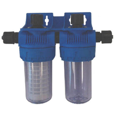 Double chambre d'analyse – Testeur d'eau piscine avec 2 porte-sondes – Tuyau et support inclus – Analyse précise pH et Redox