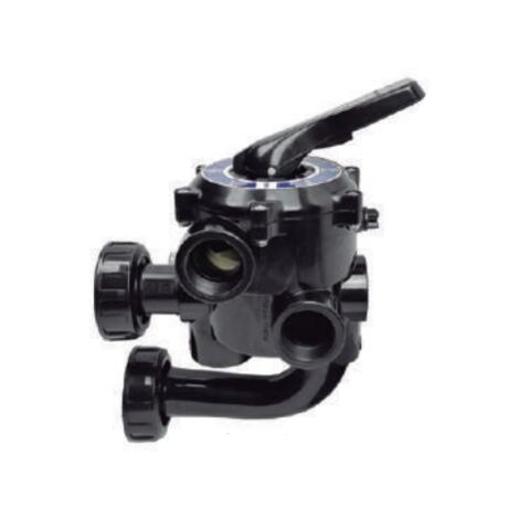 Astralpool – Vanne multivoies 1½' pour piscine – Coude à grand rayon – 7 modes de fonctionnement – Compatible filtres ARTIC 500/650