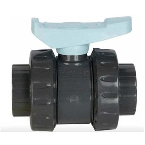 Vanne PVC à boisseau sphérique PN-16 Astore Vanne anti-block Ø 50 mm