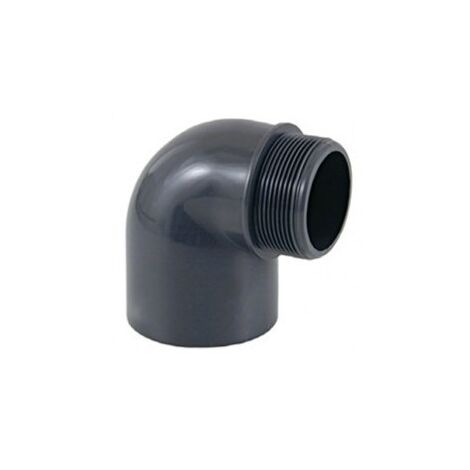 Coude 90 fileté mâle / à coller Ø 50 mm x 1'' 1/2