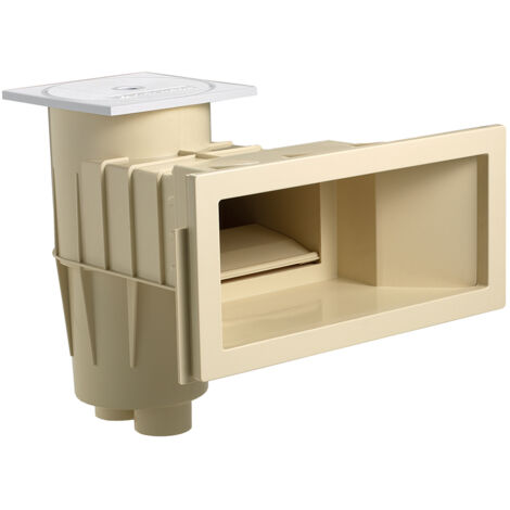 Hayward – Skimmer de piscine béton et liner – Débit 6 à 10 m³/h – Raccordement 2' femelle – Couleur sable – Connexion d'aspiration 2' mâle