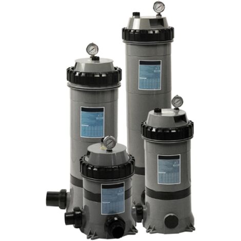 Poolex – Filtre à cartouche pour piscine jusqu'à 25 m³ – Débit 4 à 13 m³/h – Finesse de filtration 15 µm – Réservoir résistant aux UV