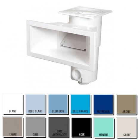 Skimmer grande meurtrière Aquareva + rallonge - piscine béton/liner - Gris anthracite