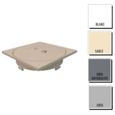 Astralpool – Couvercle skimmer de piscine 17,5L – Compatible avec modèle Prestige – Disponible en 3 coloris : sable, gris clair, gris anthracite (1/2)