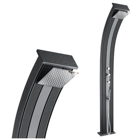 Douche solaire Formidra DADA CURVE avec mitigeur 38L Anthracite