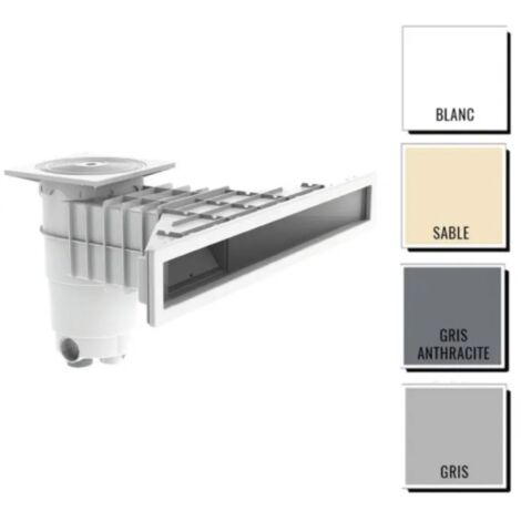 Skimmer de piscine miroir Weltico A800 – Largeur de meurtrière 753 mm – Raccordement mâle 2" – Finition haut de gamme