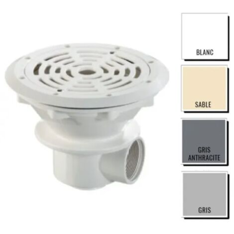 Bonde de fond Astralpool - piscine béton/liner couleur Blanc
