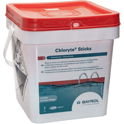 Chlore lent Bayrol Chloryte Sticks 300g - 4,5kg - 4,5kg (1/2)