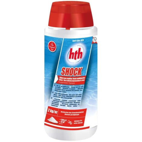Hypochlorite de calcium - Chlore choc hth® SHOCK poudre 2 kg -