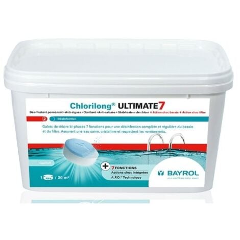Chlore multifonctions Bayrol Chlorilong ULTIMATE 7 - 4,8 kg -