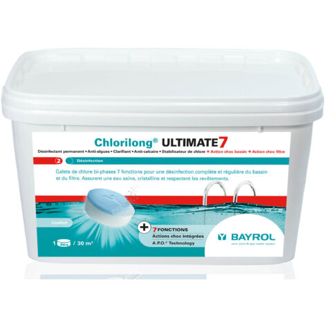 Chlore multifonctions Bayrol Chlorilong ULTIMATE 7 - 4,8 kg -