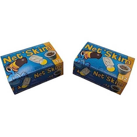 Chaussettes pré-filtre Net'Skim jetables - Boîte de 12 pièces - Lot de 2 -
