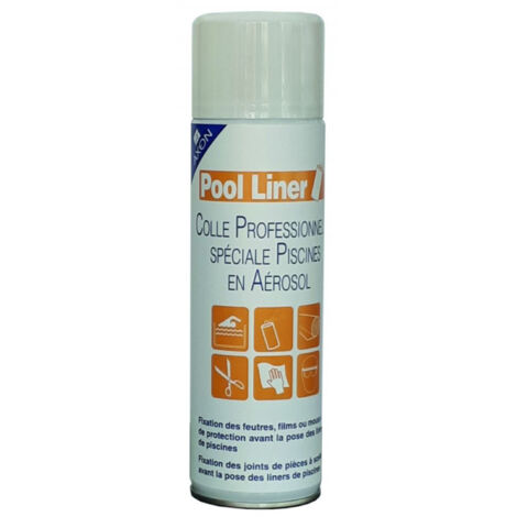 Colle spray pour feutre sous liner - Compatible polystyrène (1/2)