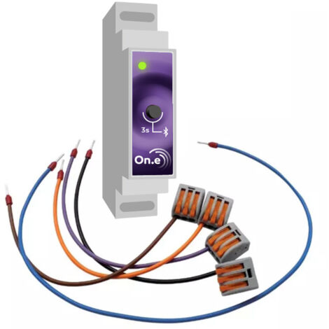Module connecté pour coffret électrique – Remplace horloge mécanique et contacteur – Pilotage à distance via Bluetooth – Affichage LED RGB – Wa Conception