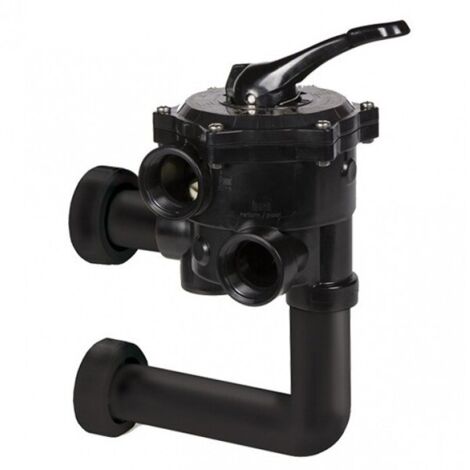 Vanne piscine multivoies pour filtre Triton TR100 TR140 – Connexions Ø63 mm – Joint d'étanchéité inclus – Prémontée avec tubulures (1/2)