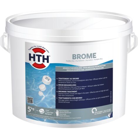 Brome lent hth® désinfection régulière - pastilles/galets 20 g - 20 kg