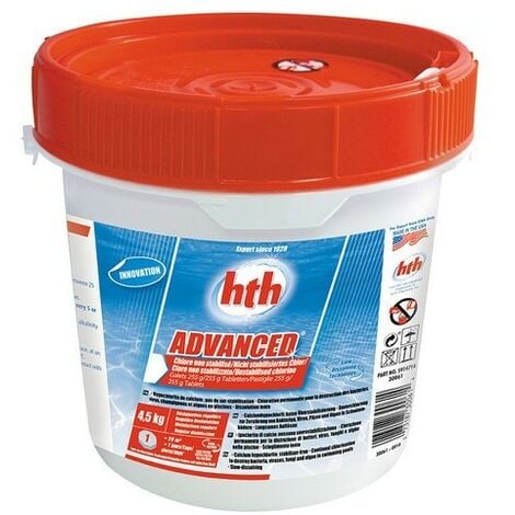 Hypochlorite hth ADVANCED en galets de 255 g - 4,5 kg -