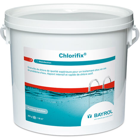 Bayrol – Chlore choc granulé 5 kg – Traitement choc pour piscine – Dissolution rapide – Élimine algues et impuretés