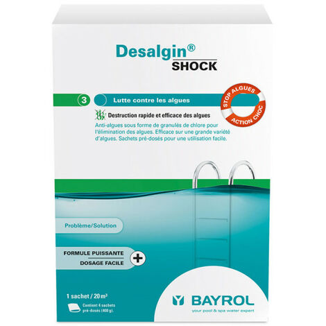 Anti-algues choc Bayrol Desalgin Shock 1,6 kg - 1,6 kg
