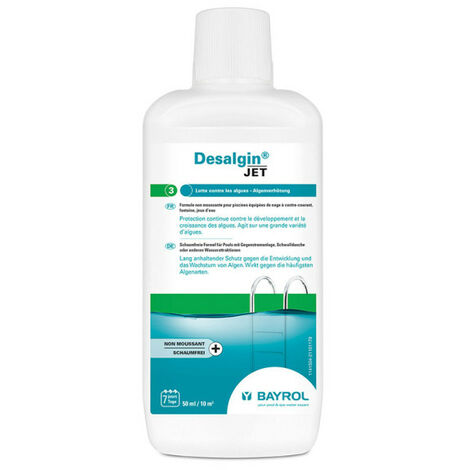 Anti-algues préventif non-moussant Bayrol Desalgin Jet - 1 litre