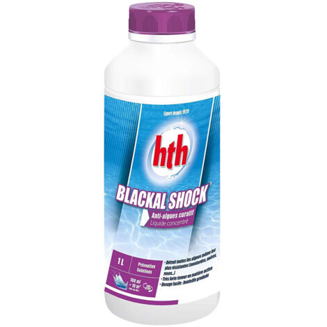 Anti-algues liquide hth BLACKAL Shock piscine 1 litre -