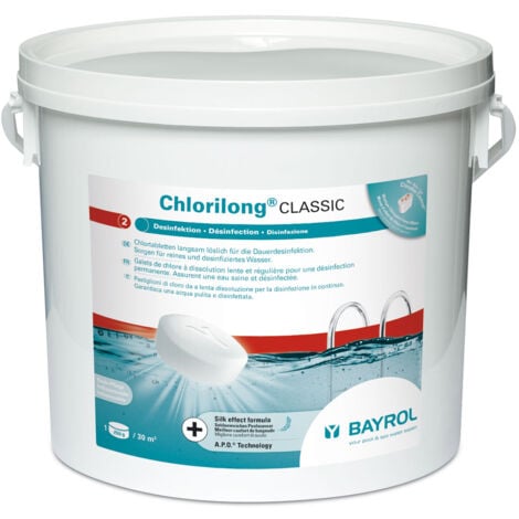 Chlore Bayrol Chlorilong Classic Entretien piscine - 5 kg