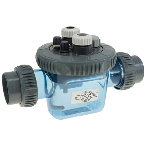 Ccei – Chambre de mesure et d'injection Zelia Pod – Pour 2 sondes pH et ORP – Détecteur de débit intégré – Raccordement Ø 50mm