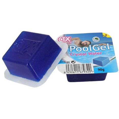 Floculant gel monodose pour piscine – Efficace contre algues et impuretés – Dose individuelle de 90g – Compatible avec sable et verre – CTX (1/4)