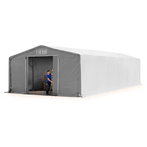 TOOLPORT Lagerzelt 8x12m - Stabile Zelthalle Mit 4m Höhe & Deutscher Statik