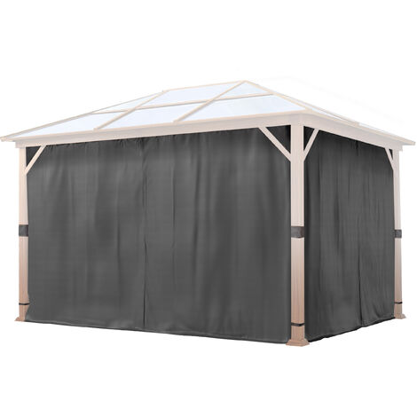 TOOLPORT 4 Seitenteile für Gartenpavillon Forest Deluxe 3x4 m