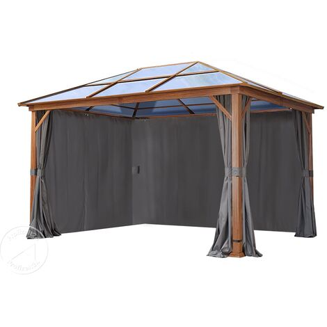 TOOLPORT 4 Seitenteile für Gartenpavillon Forest Deluxe 3x4 m
