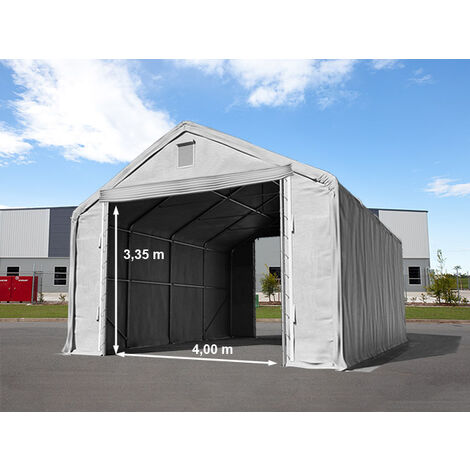 Lagerzelt 6x12 M Mit Schiebetor – Robuste Zelthalle Aus PVC, Wasserdicht Und Stabil
