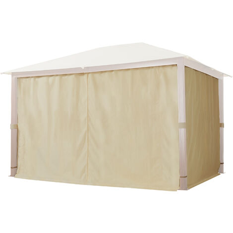 TOOLPORT 4 Seitenteile für Gartenpavillon Forest Premium 3x4 m