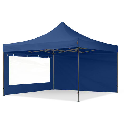 4x4 m Faltpavillon, PREMIUM Stahl 40mm, Seitenteile mit