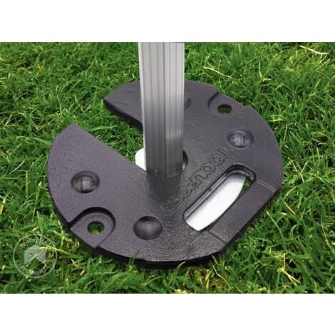 TOOLPORT 4x Gewichtsplatten Für Faltpavillon - 6kg Stahlplatten 25x25cm