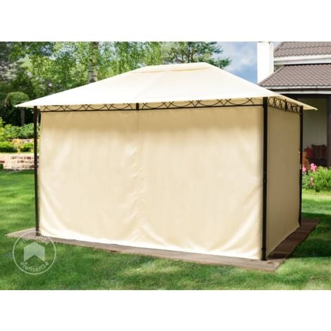 TOOLPORT Gartenpavillon 3x4 m Dachplane ca. 180 g/m² Pavillon mit 4