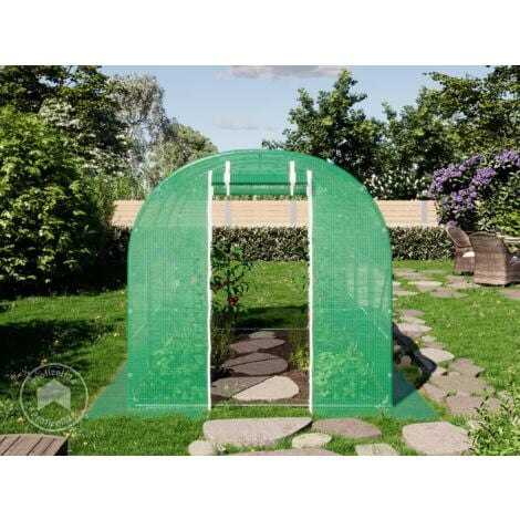 TOOLPORT Foliengewächshaus Gewächshaus 2x3m stabil & langlebig mit