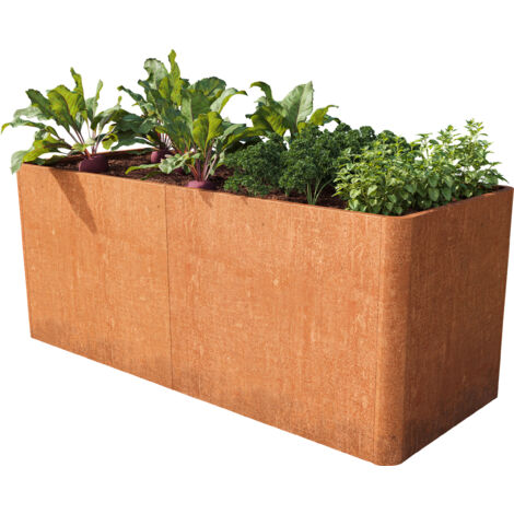 PRIMEYARD Cortenstahl Hochbeet Mario 200x80x60 cm, Rost-Optik
