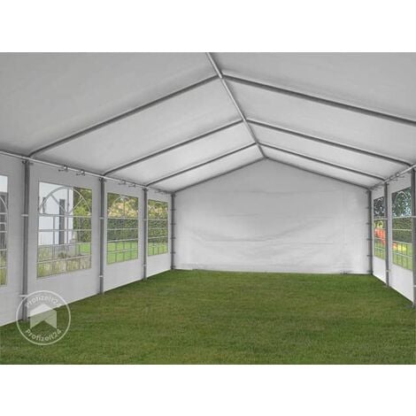 Partyzelt Pavillon 6x12 M In Weiß PE Plane 350 N Wasserdicht UV Schutz Festzelt Gartenzelt 31675079 - Foto 2