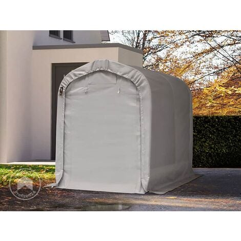 Garagenzelt Carport 1,6 x 2,4 m in grau Unterstand Lagerzelt mit PVC 800 N