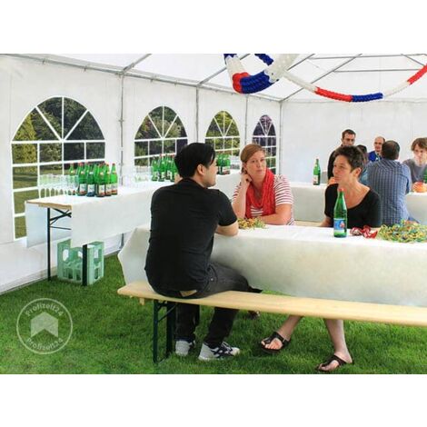 Partyzelt 4x6m Mit Transparenten Fenstern – Wasserdicht, Ganzjährig Nutzbar, Für Garten, Hochzeit & Events