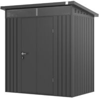 GFP Primeyard Gerätehaus Metall Gartenhaus 180x120x205 cm Geräteschuppen Satteldach anthrazit